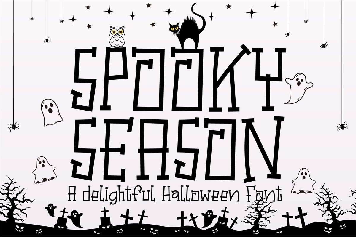 Ejemplo de fuente Spooky Season