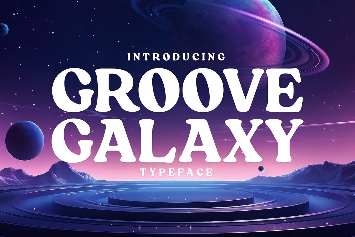 Ejemplo de fuente Groove Galaxy