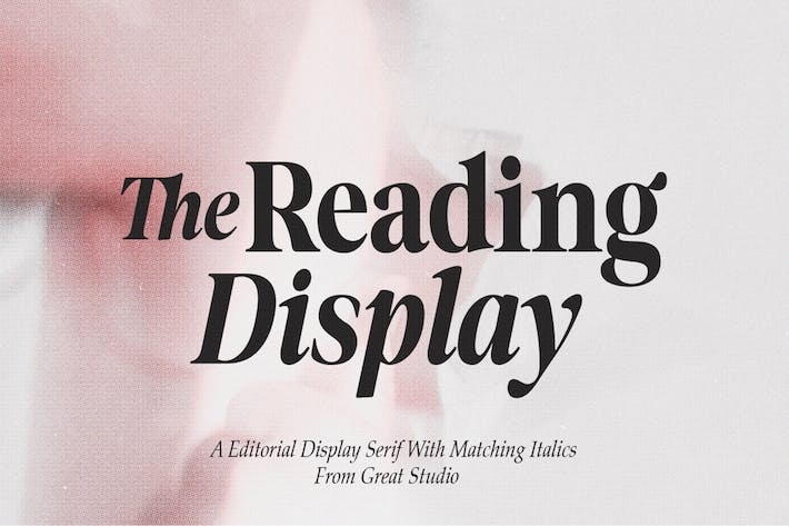 Ejemplo de fuente The Reading Display Regular