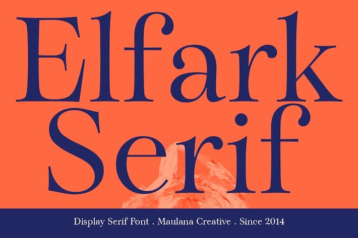Ejemplo de fuente Elfark Serif