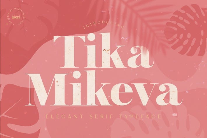 Ejemplo de fuente Tika Mikeva Regular