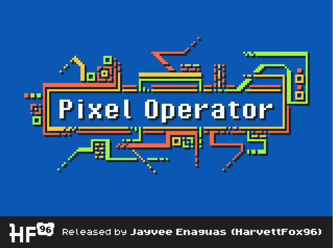 Ejemplo de fuente Pixel Operator