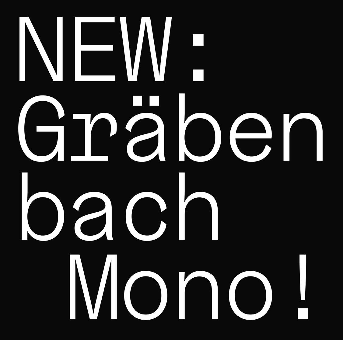 Ejemplo de fuente Grabenbach Mono Bold