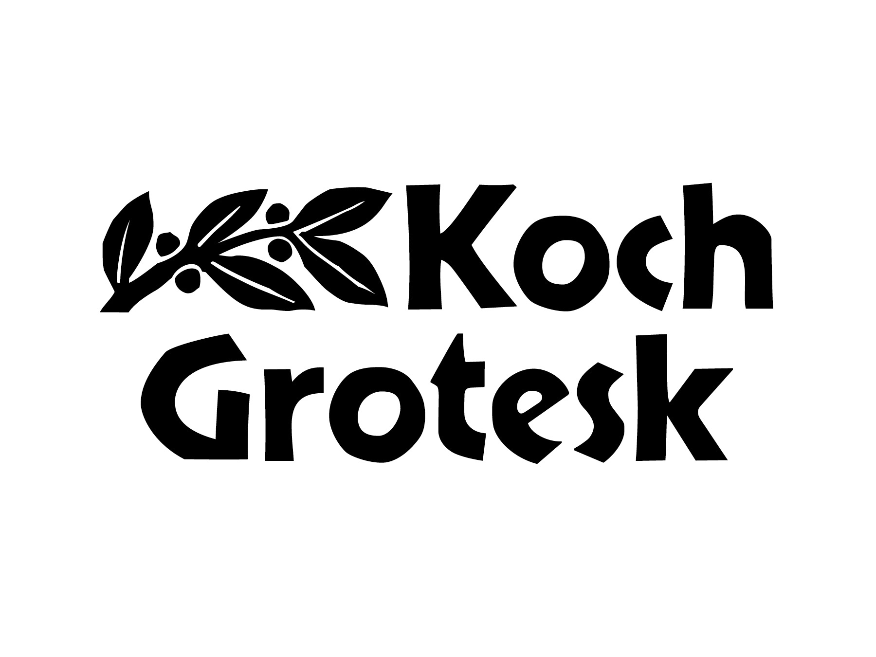 Ejemplo de fuente Koch Grotesk 28Doppelmittel