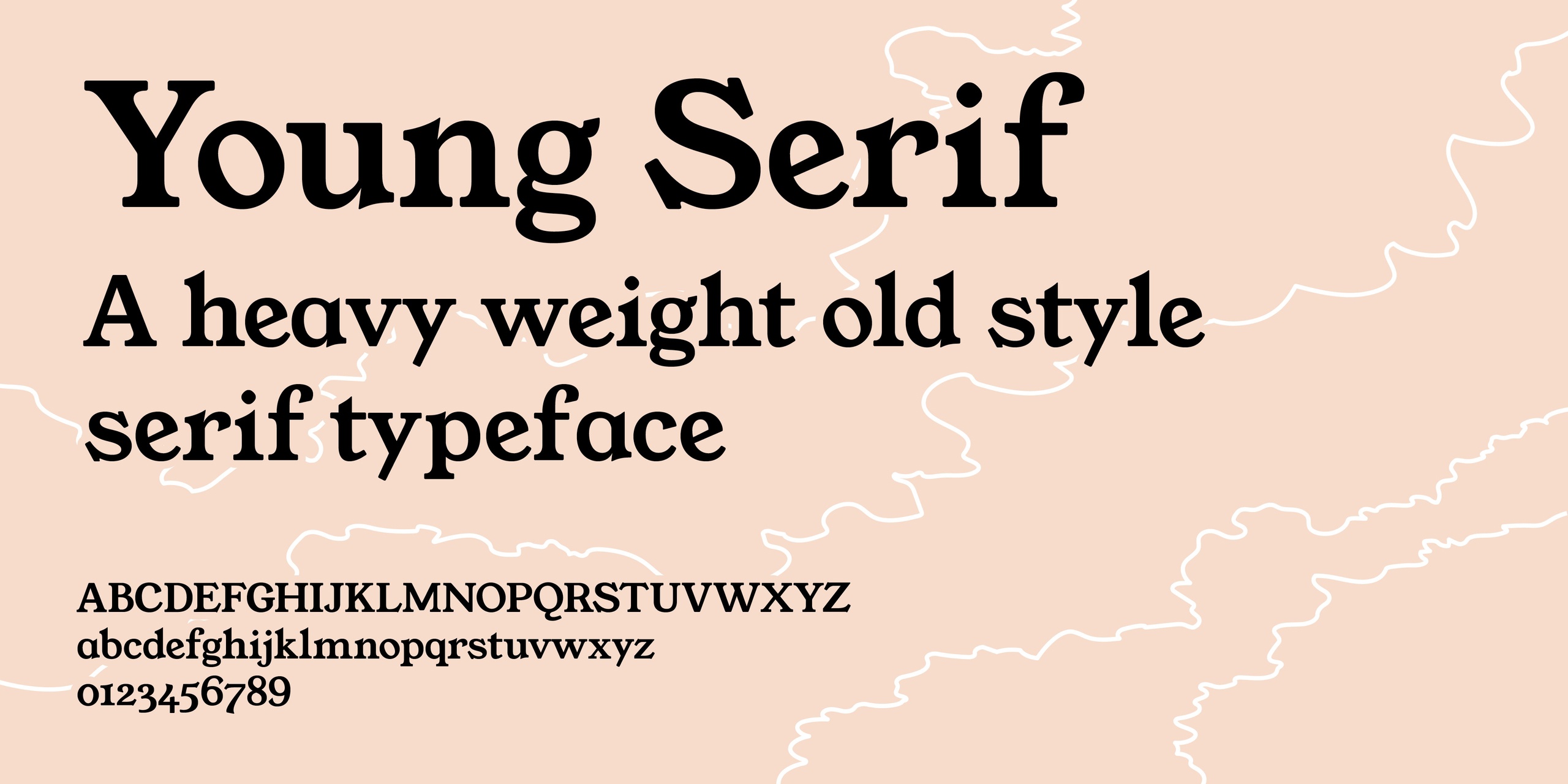 Ejemplo de fuente Young Serif