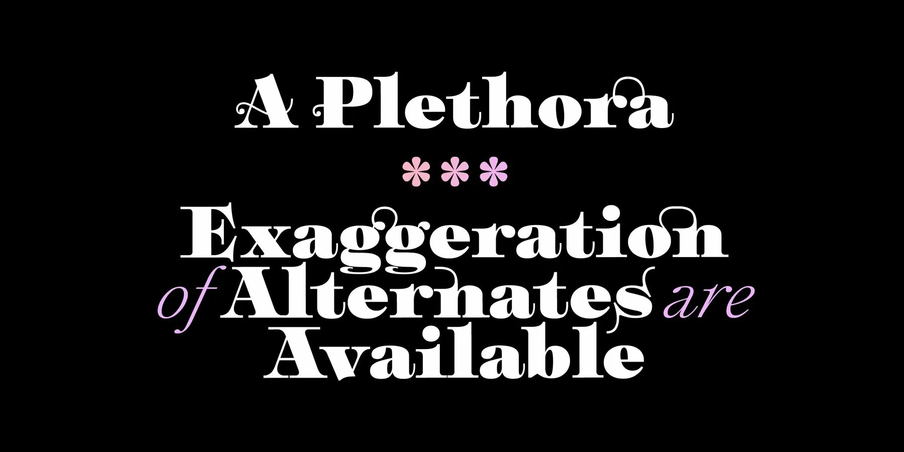 Ejemplo de fuente Plethora Extra Bold Italic