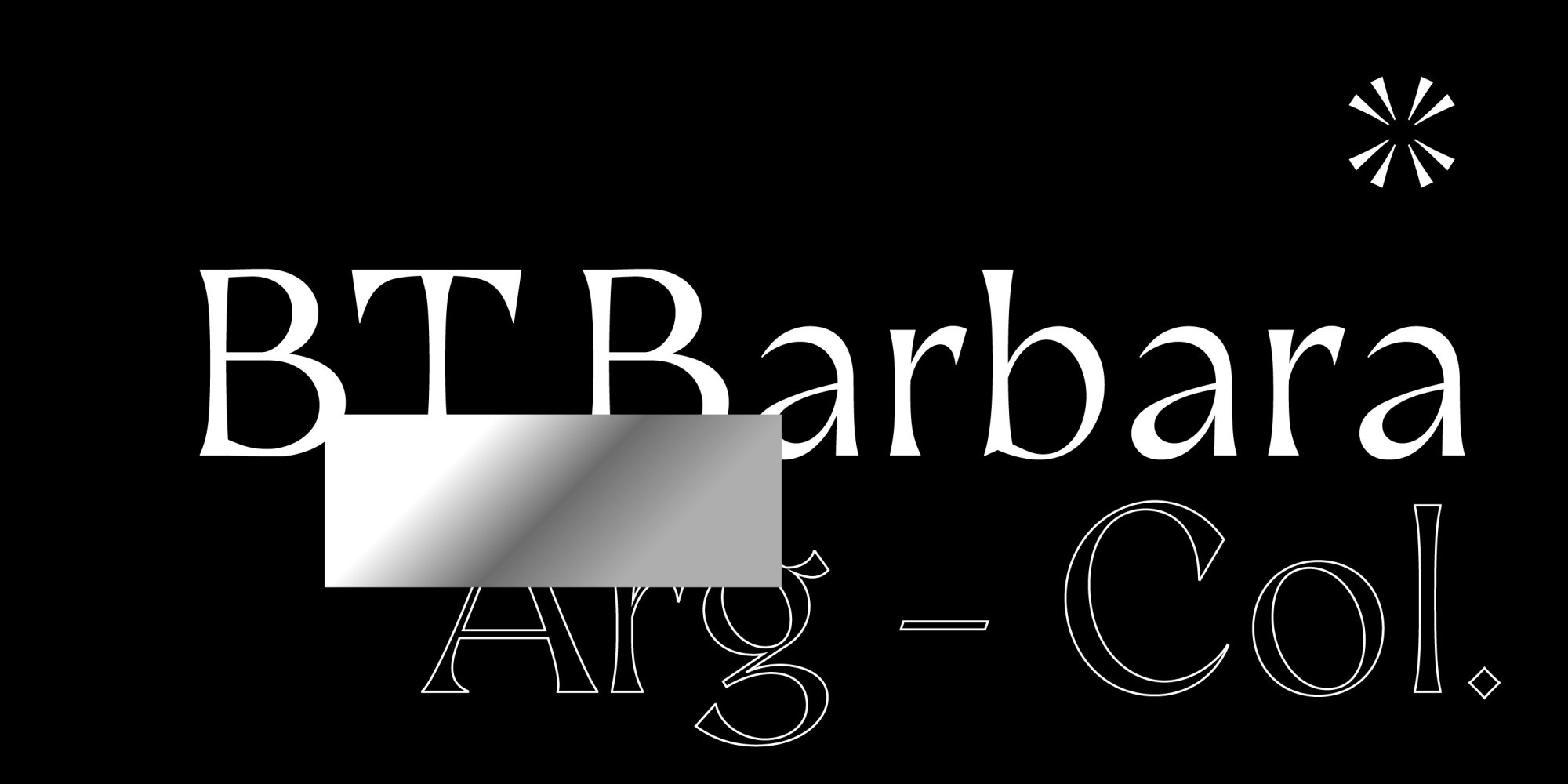 Ejemplo de fuente BT Barbara