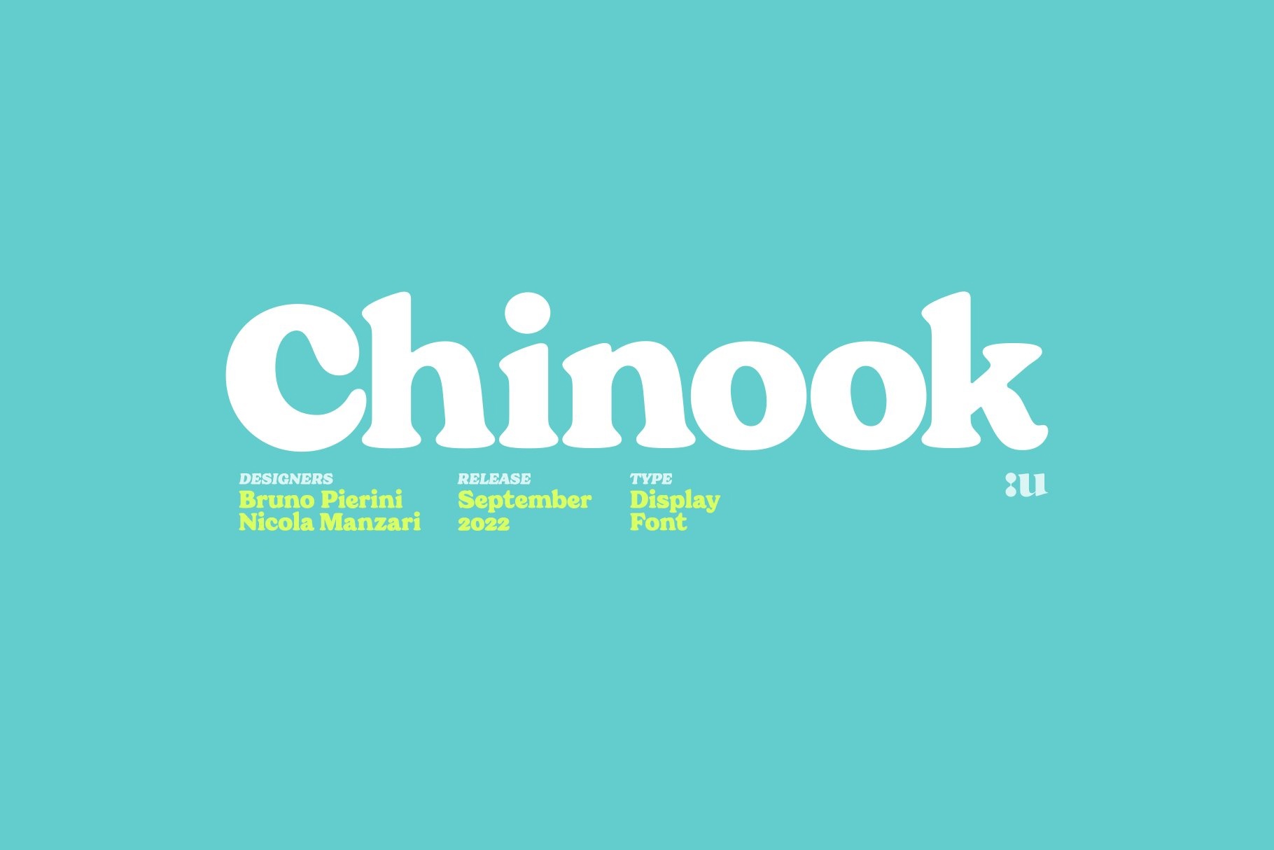 Ejemplo de fuente Chinook Display Regular