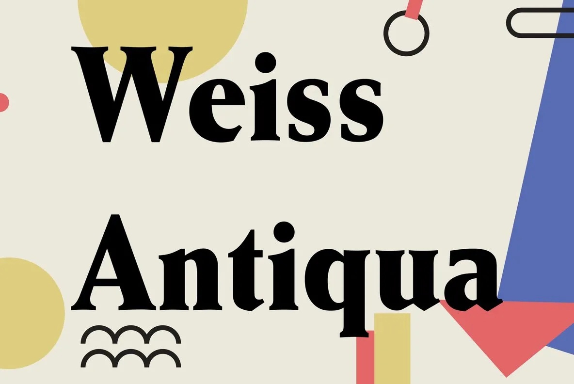 Ejemplo de fuente Weiss Antiqua Bold