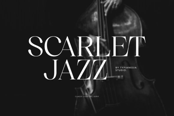Ejemplo de fuente Scarlet Jazz