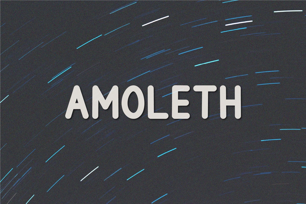 Ejemplo de fuente Amoleth