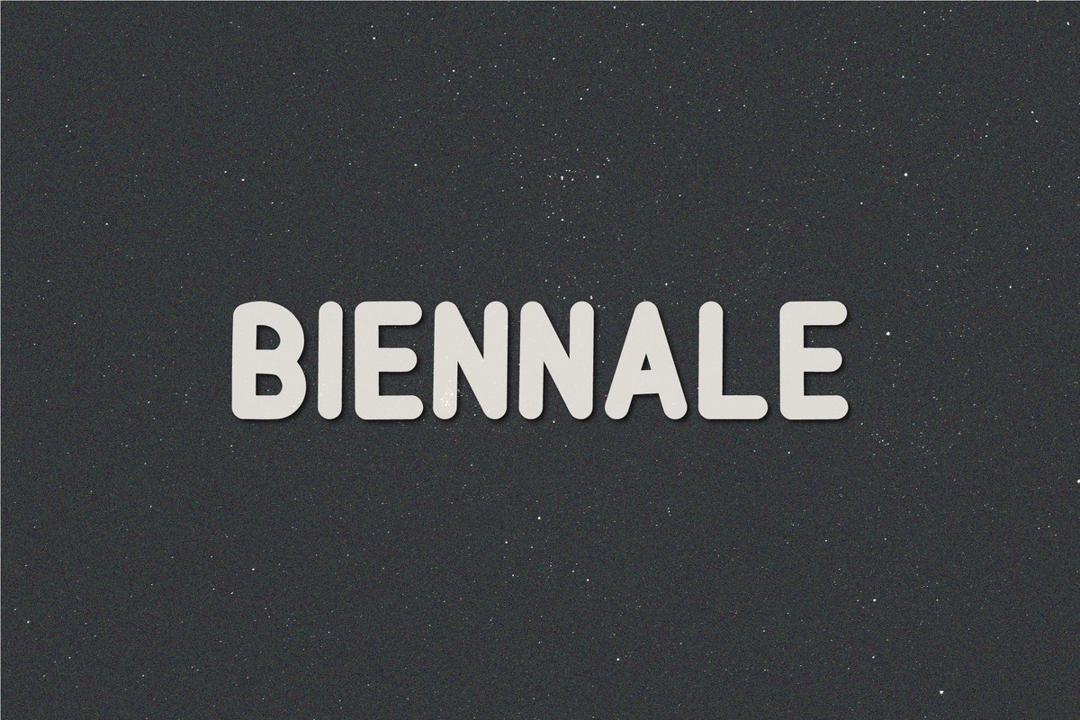Ejemplo de fuente Biennale