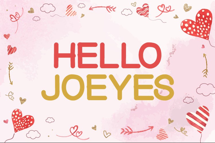 Ejemplo de fuente Hello Joeyes Regular