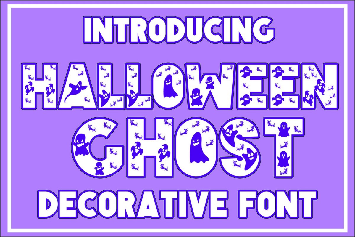 Ejemplo de fuente Halloween Ghost