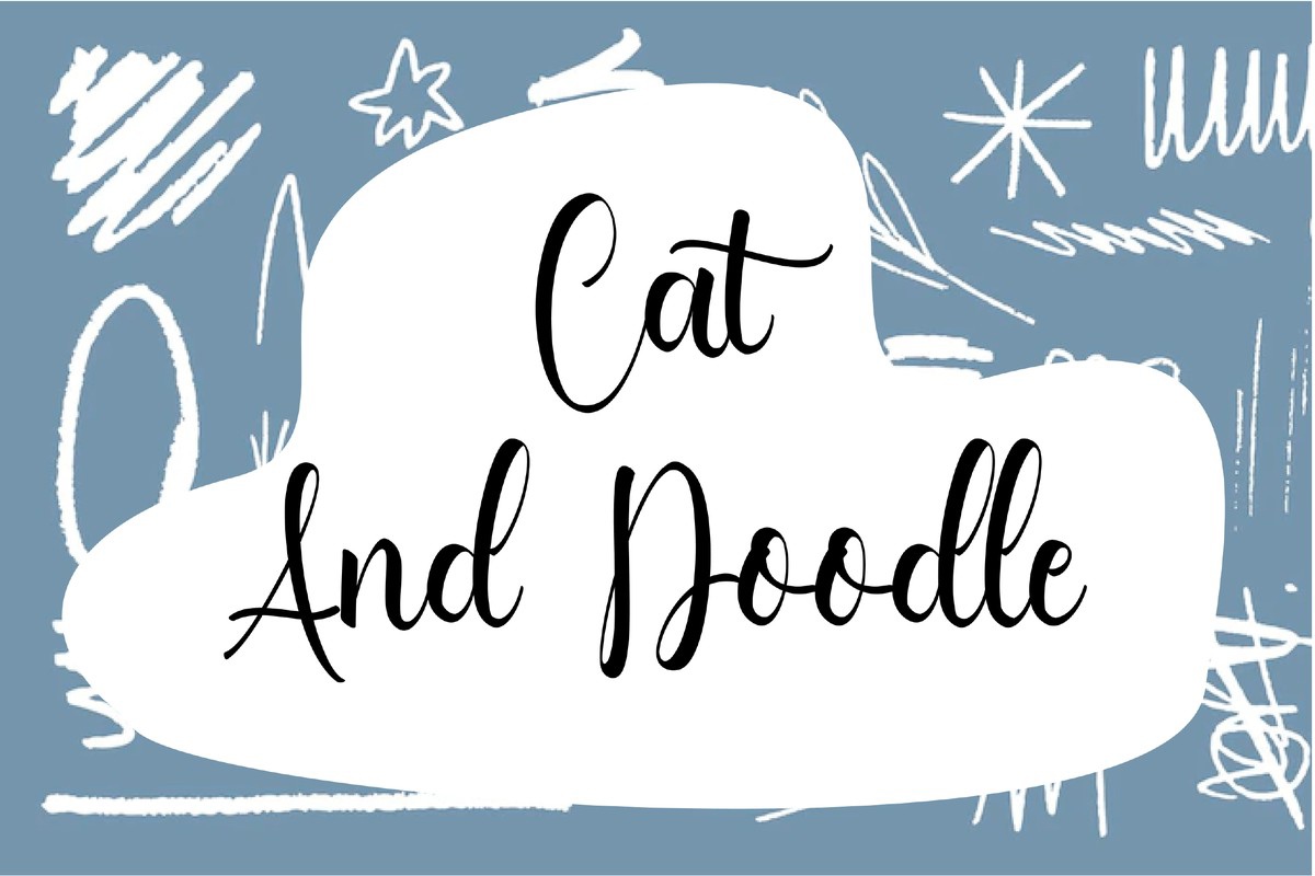 Ejemplo de fuente Cat and Doodle