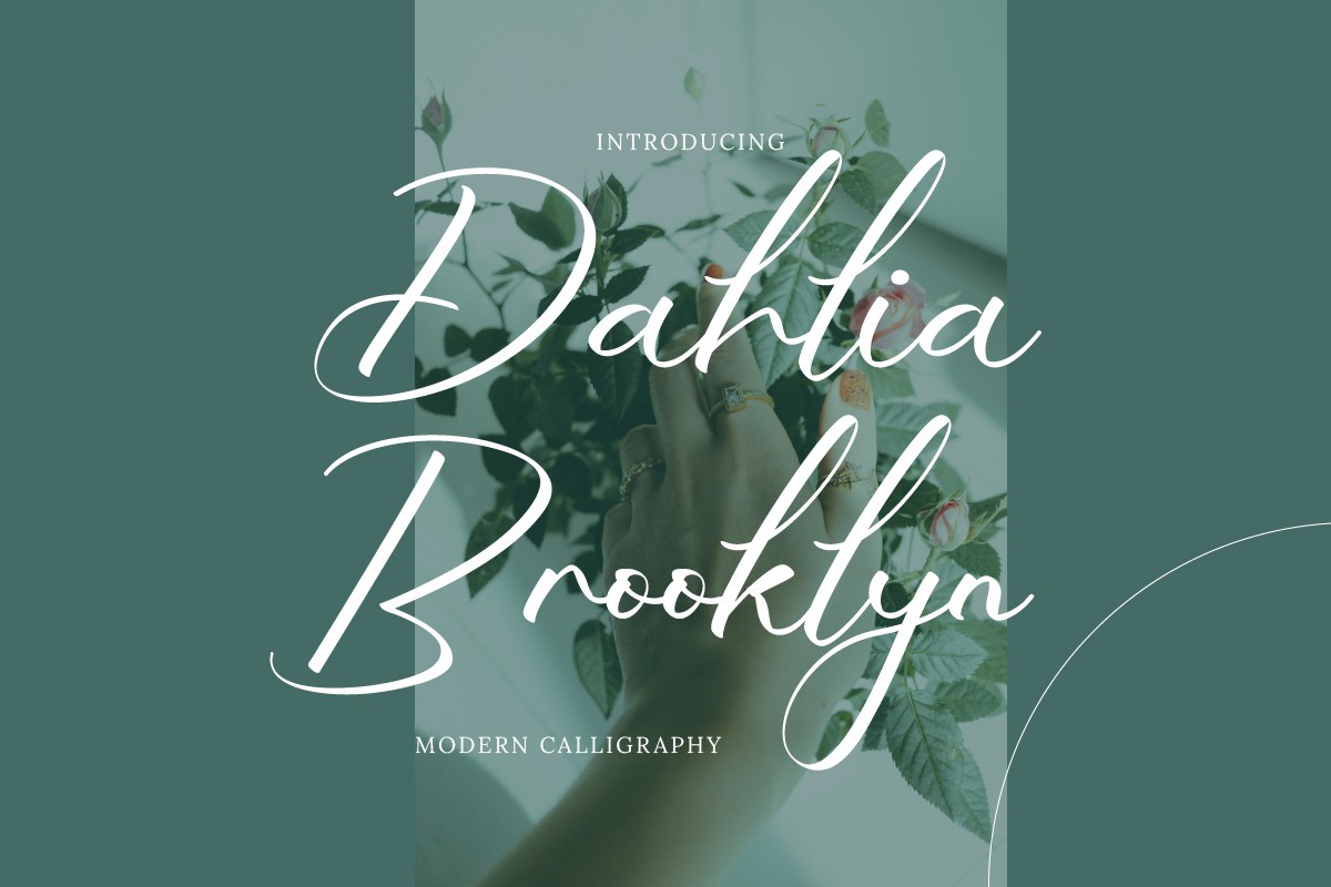 Ejemplo de fuente Dahlia Brooklyn