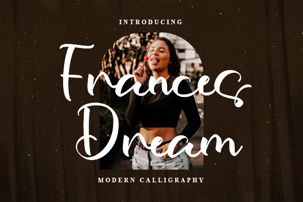 Ejemplo de fuente Frances Dream Regular