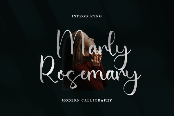 Ejemplo de fuente Marly Rosemary Regular