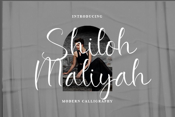 Ejemplo de fuente Shiloh Maliyah