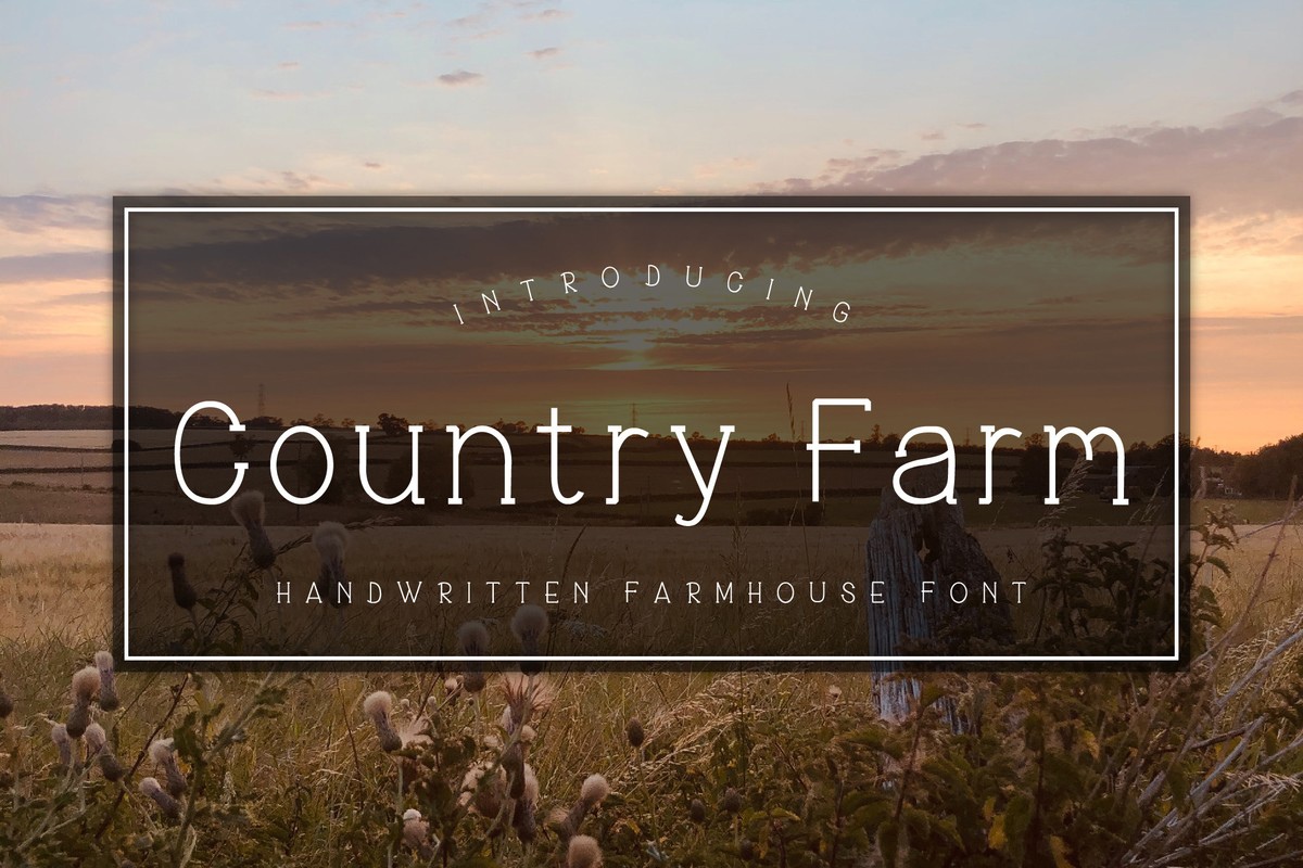 Ejemplo de fuente Country Farm