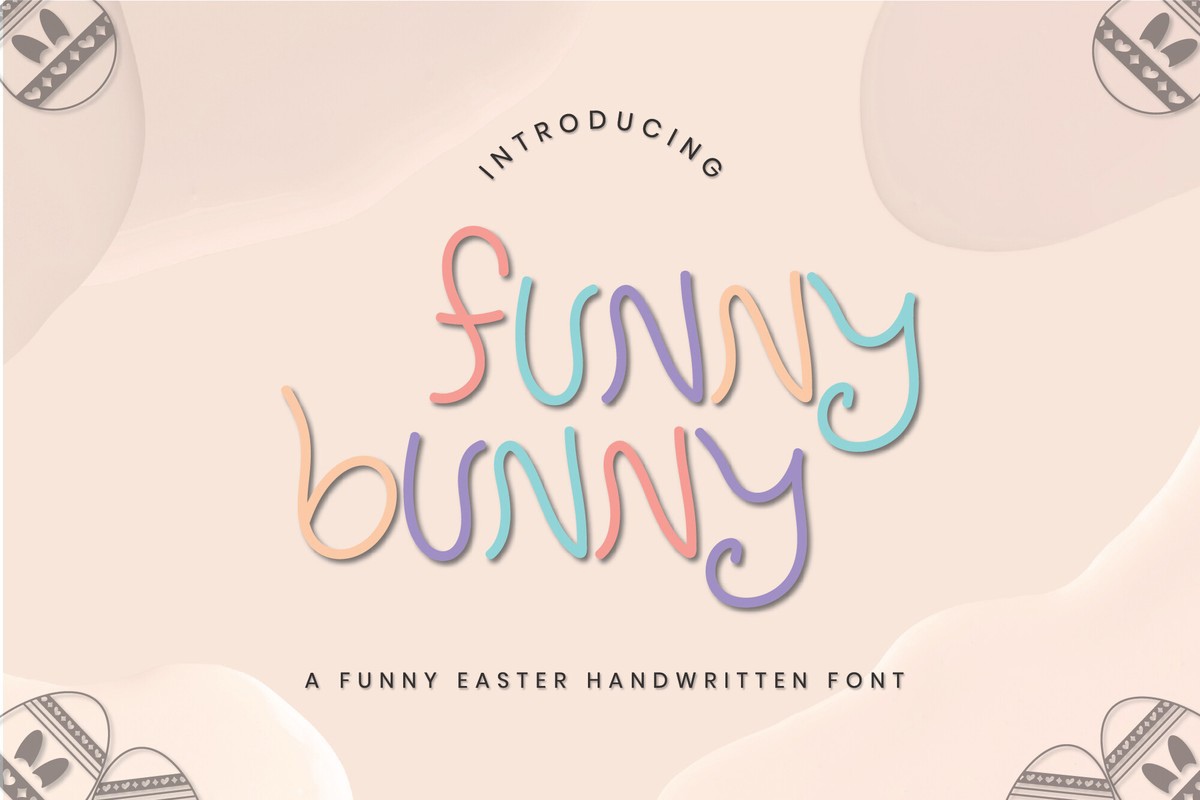 Ejemplo de fuente Funny Bunny Regular