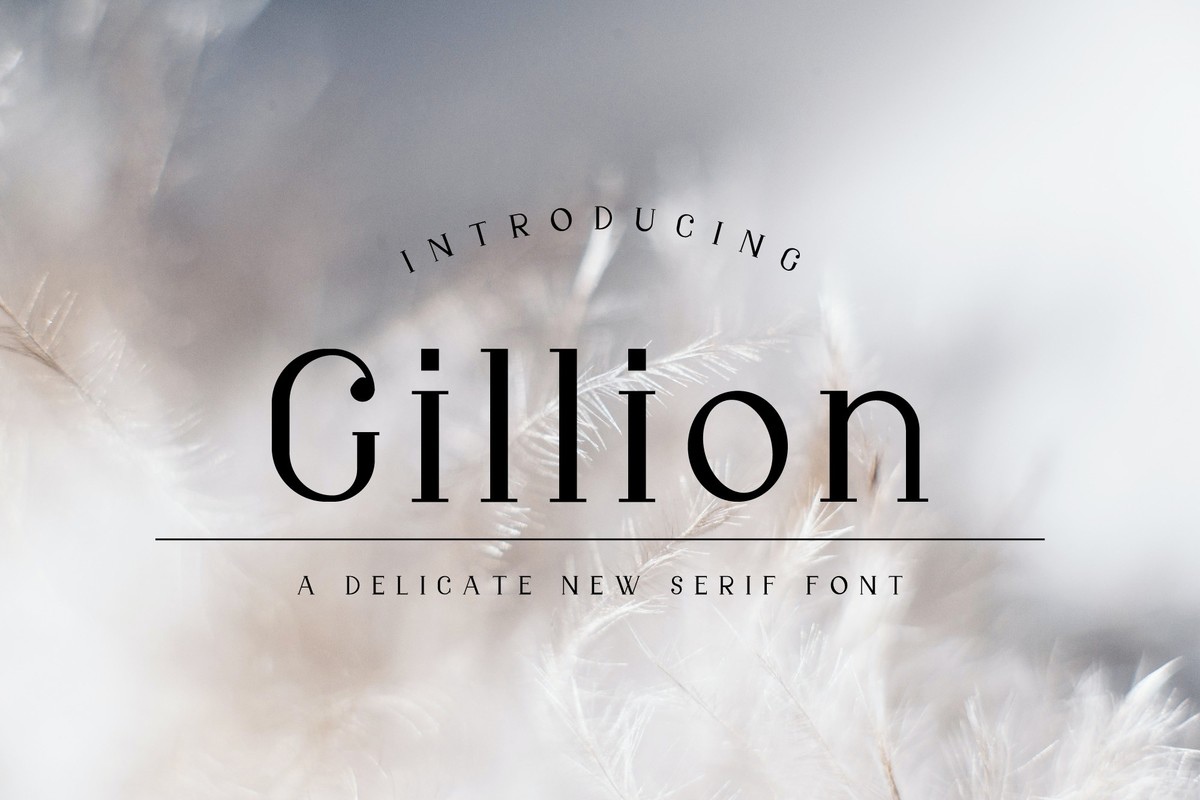 Ejemplo de fuente Gillion Bold