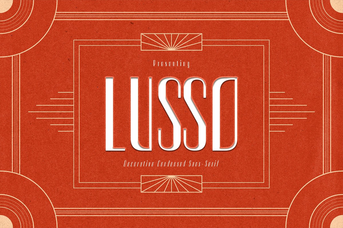 Ejemplo de fuente CF Lusso Light Italic