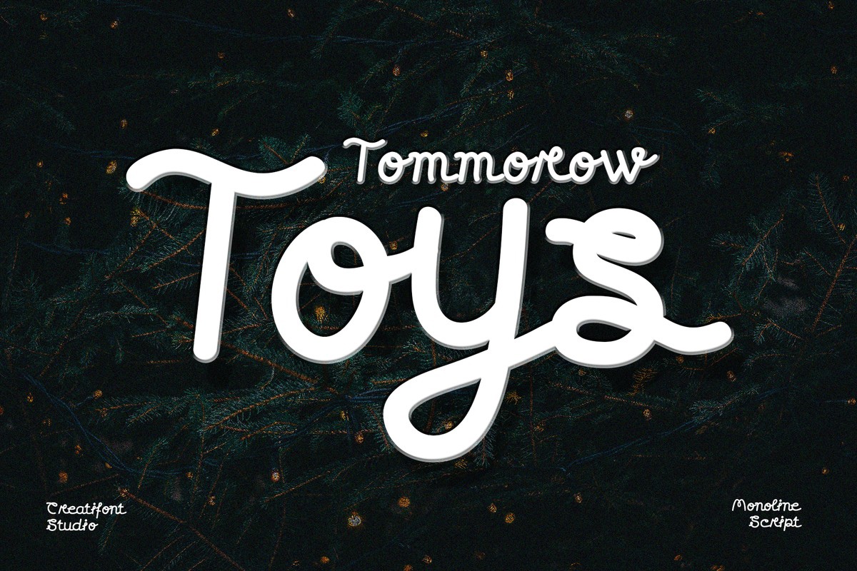 Ejemplo de fuente CF Tomorrow Toys Regular