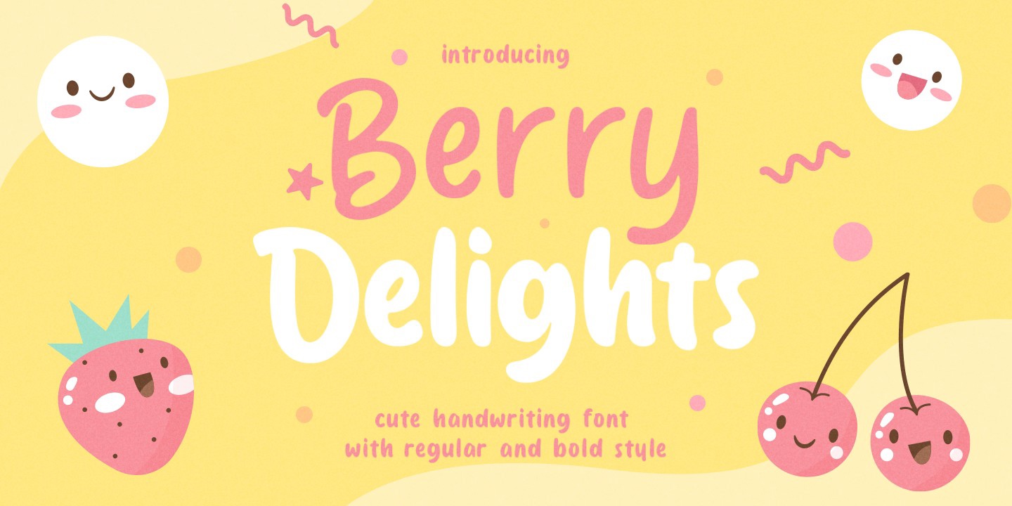 Ejemplo de fuente Berry Delight Regular