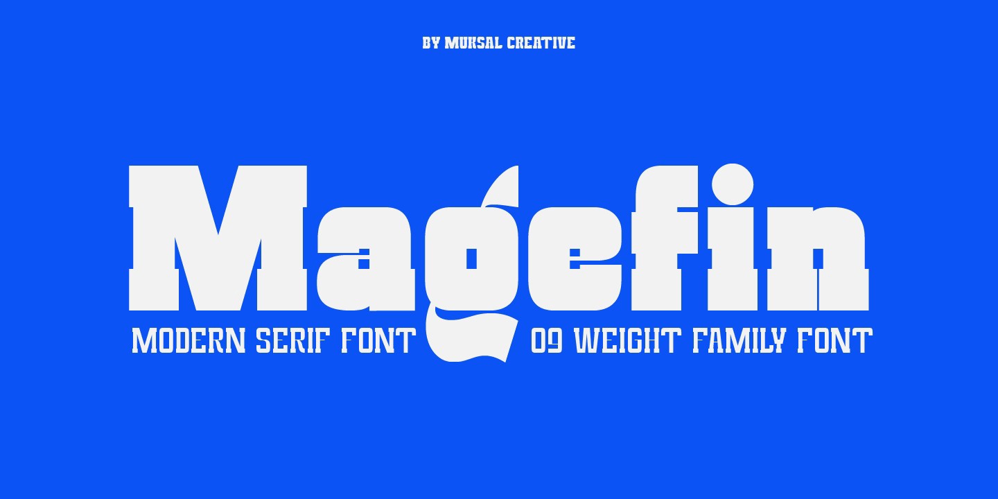 Ejemplo de fuente Magefin Extra Bold