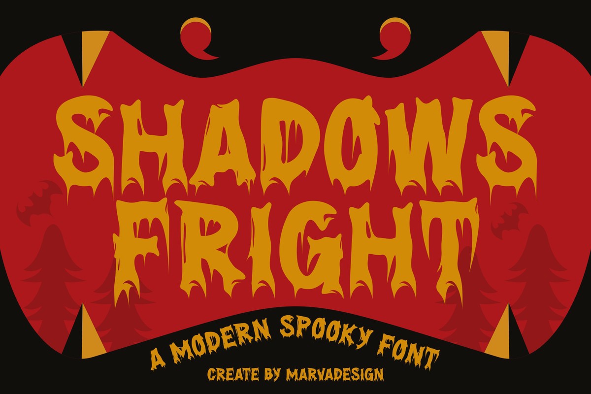 Ejemplo de fuente Shadows Fright