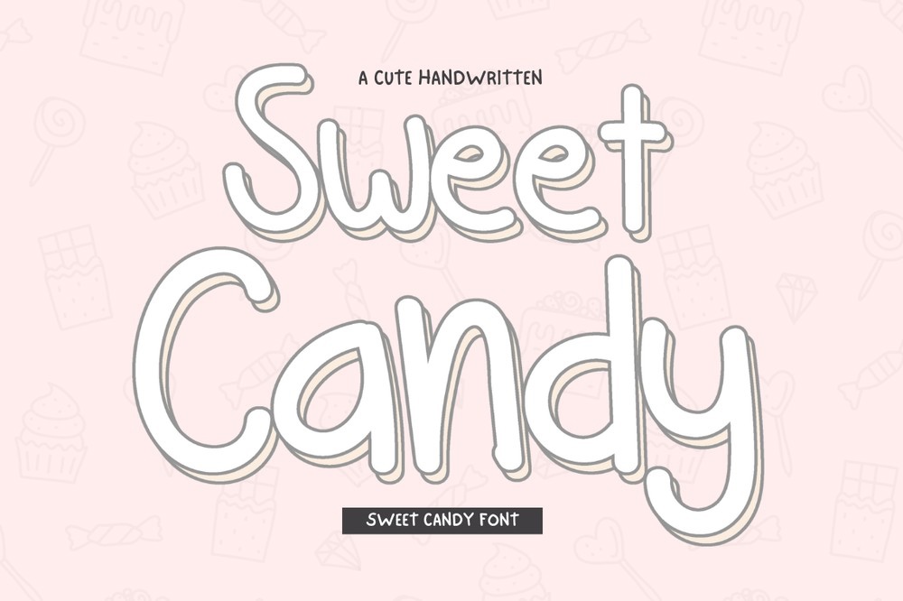Ejemplo de fuente Sweet Candy