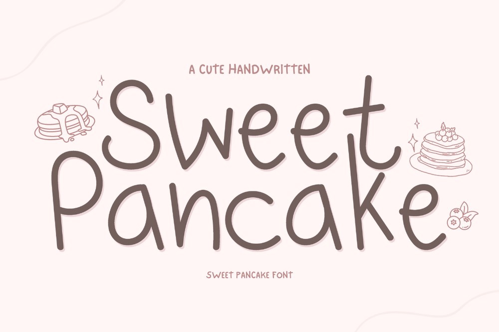 Ejemplo de fuente Sweet Pancake Regular