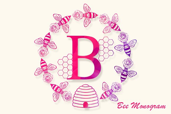 Ejemplo de fuente Bee Monogram Regular