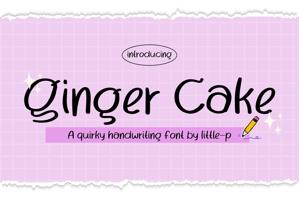 Ejemplo de fuente Ginger Cake Regular