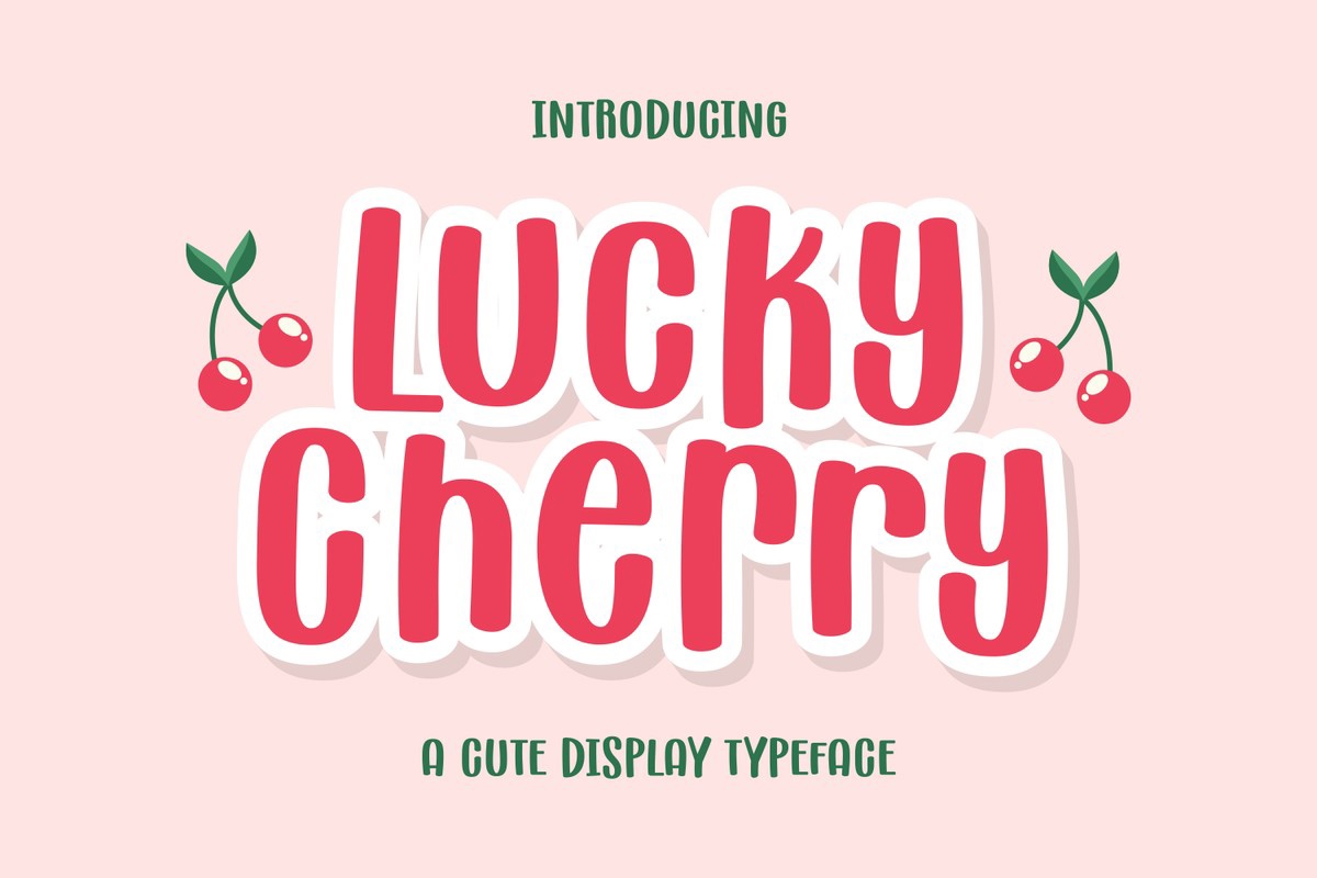 Ejemplo de fuente Lucky Cherry Regular