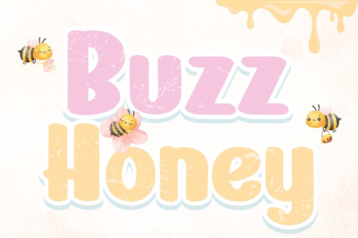 Ejemplo de fuente Buzz Honey