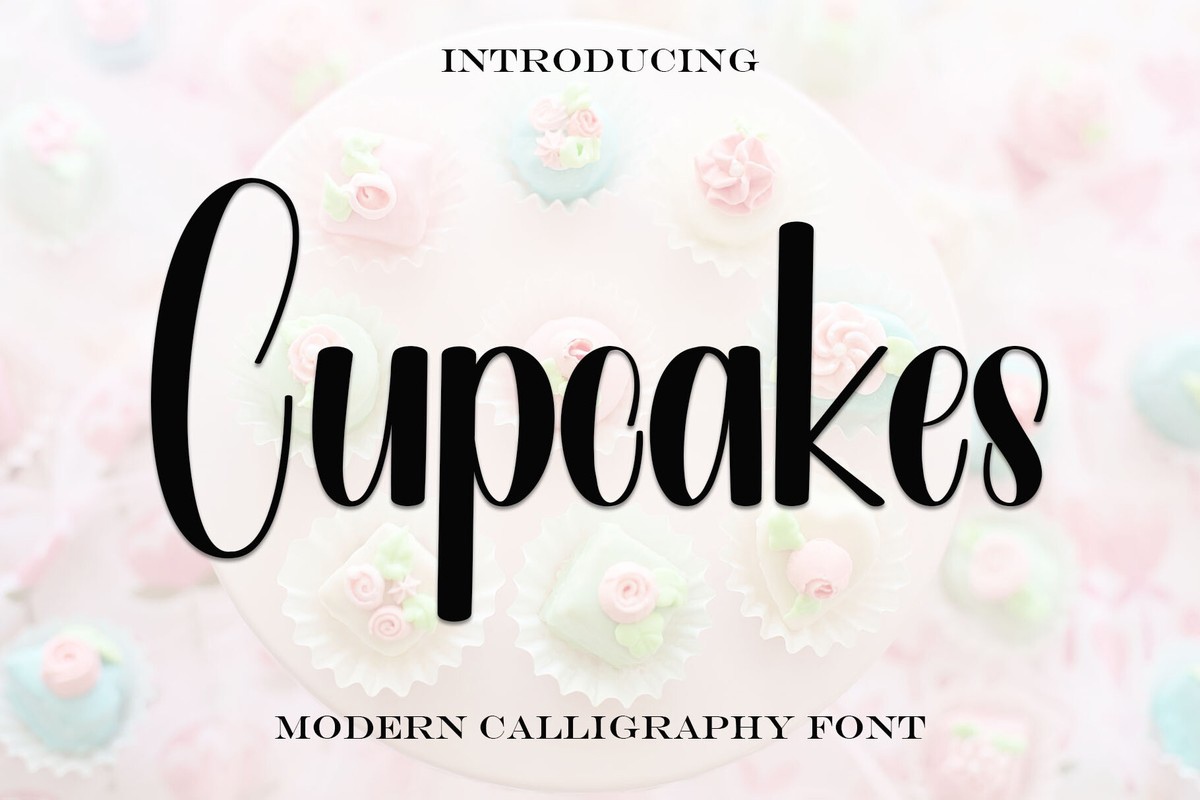 Ejemplo de fuente Cupcakes Regular
