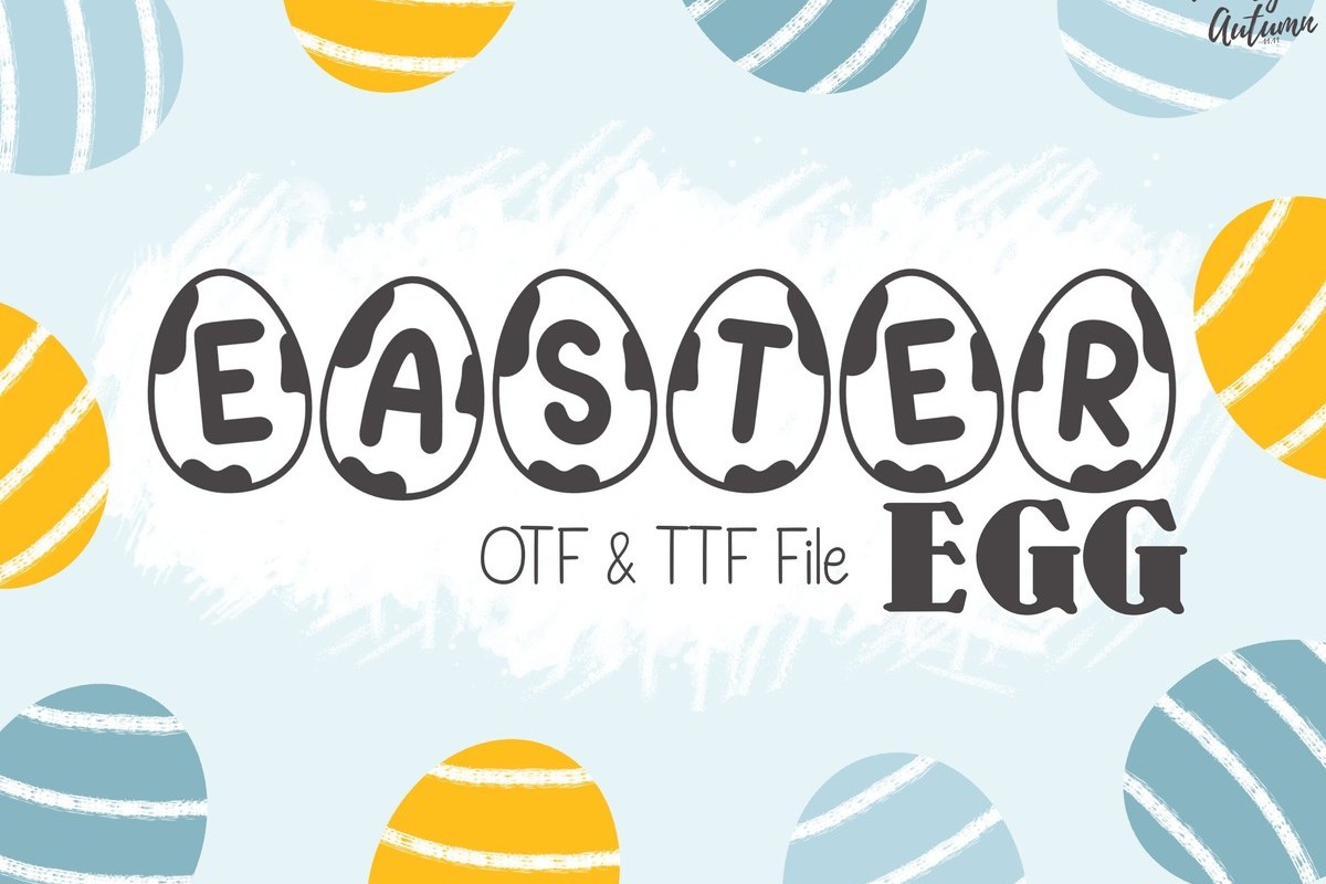 Ejemplo de fuente Easter Eggs Regular