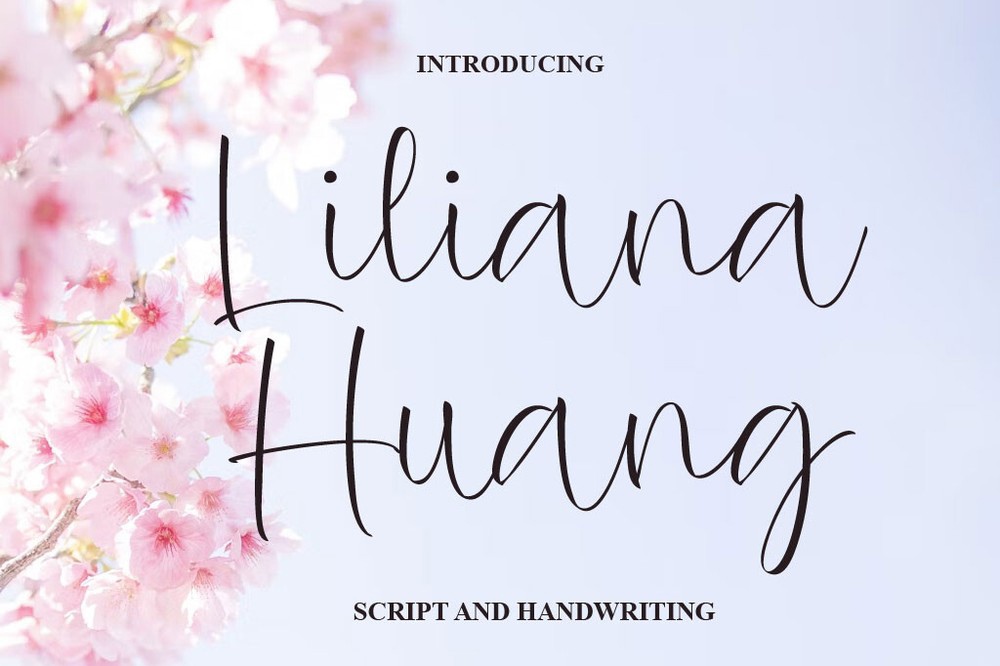 Ejemplo de fuente Liliana Huang
