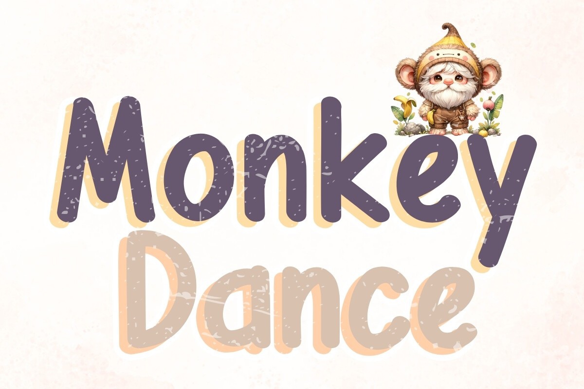 Ejemplo de fuente Monkey Dance