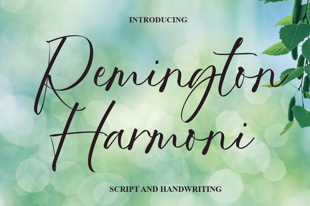 Ejemplo de fuente Remington Harmoni