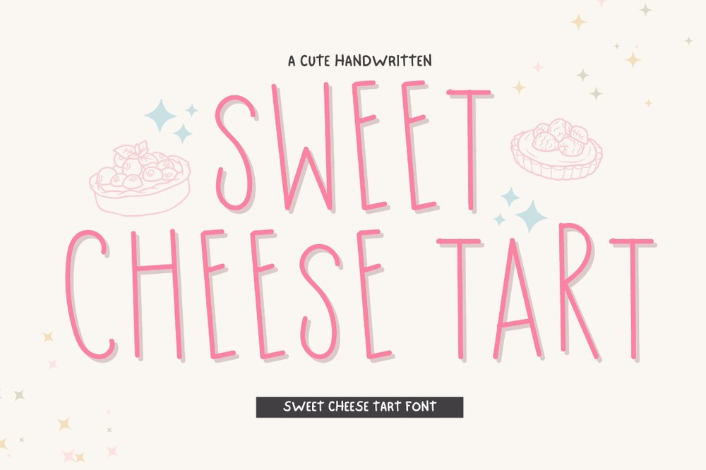 Ejemplo de fuente Sweet Cheese Tart