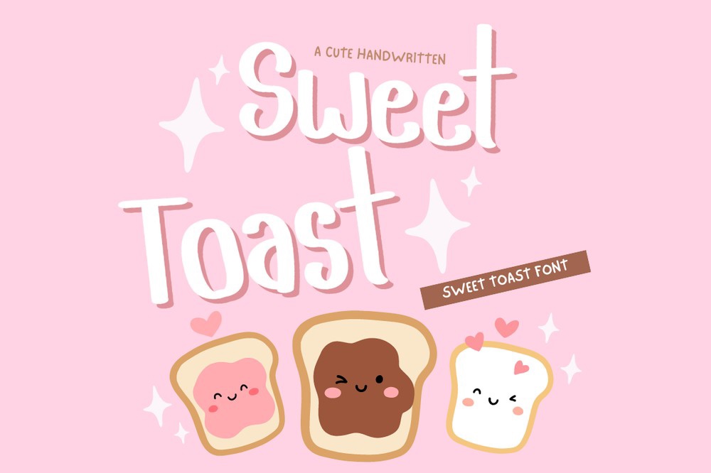 Ejemplo de fuente Sweet Toast Regular
