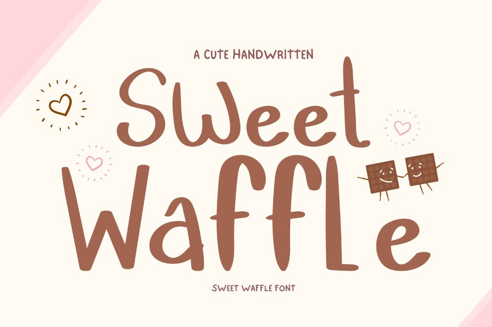 Ejemplo de fuente Sweet Waffle