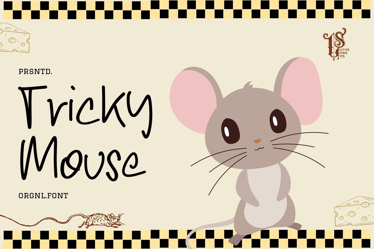 Ejemplo de fuente Tricky Mouse