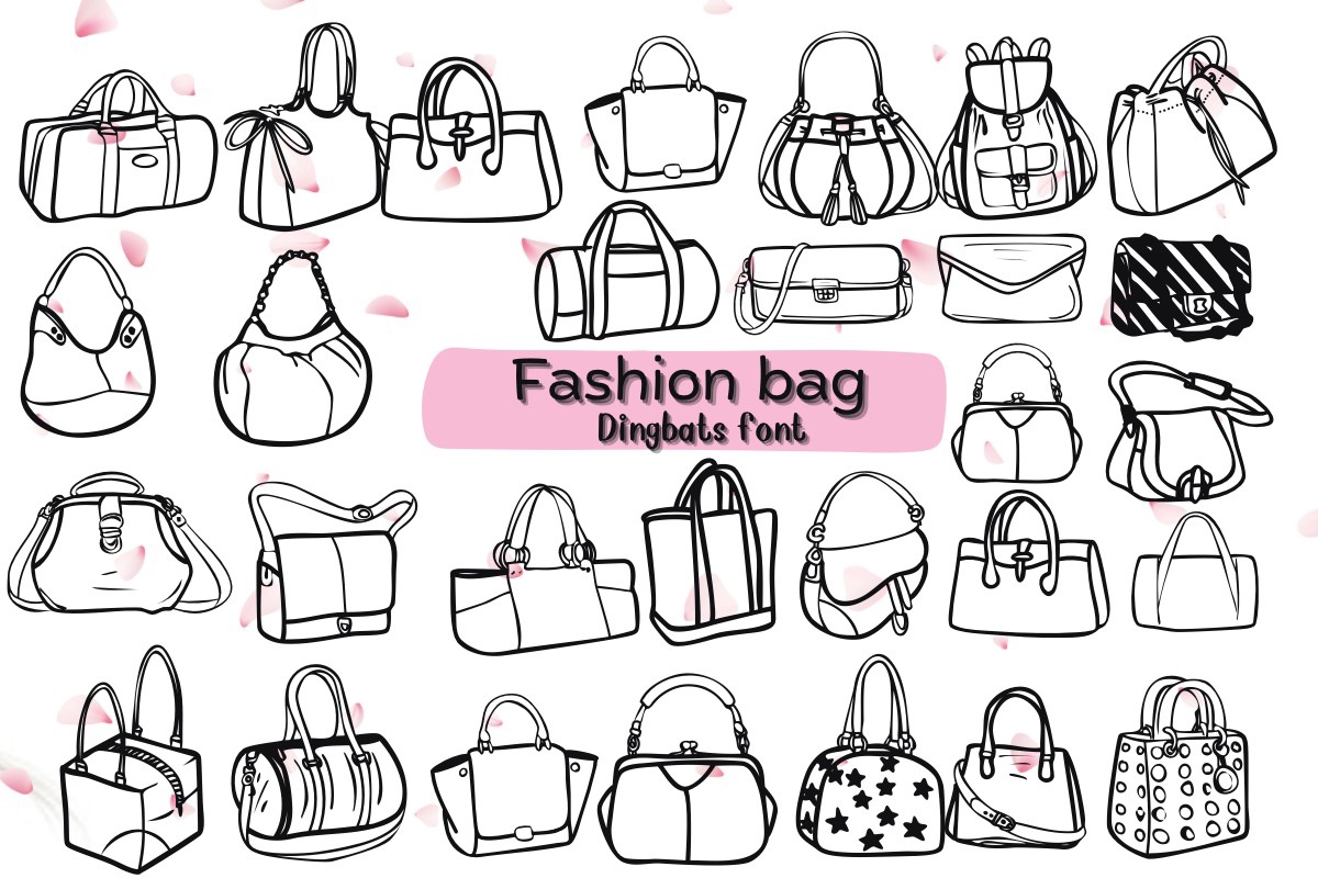 Ejemplo de fuente Fashion Bag