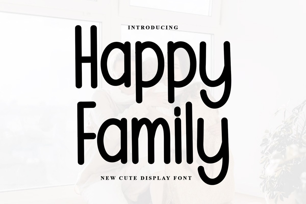 Ejemplo de fuente Happy Family Regular