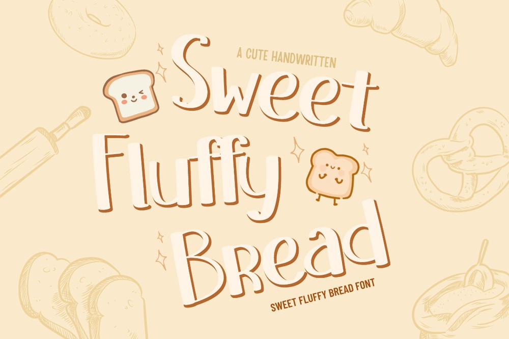 Ejemplo de fuente Sweet Fluffy Bread Regular