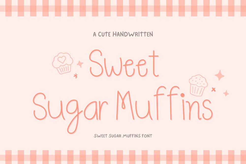 Ejemplo de fuente Sweet Sugar Muffins Regular